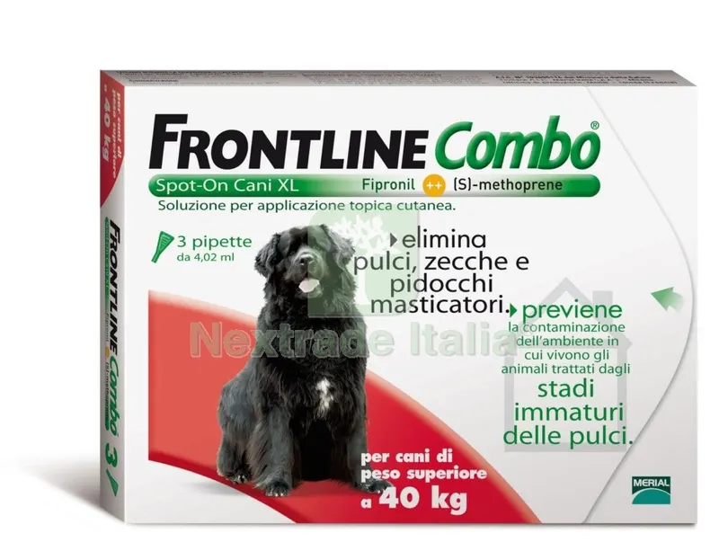 FRONTLINE COMBO KG.40-60 CANI XL (3) — Cani — rif. FERX.74039 FRONTLINE COMBO KG.40-60 CANI XL (3) — Cani — rif. FERX.74039