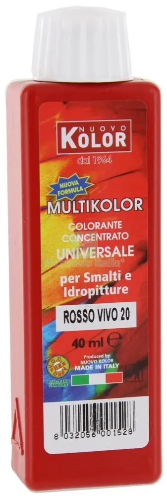 12PZ COLOR-ANTE UNIVERSALE ML.40 ROSSO VIVO 20R — Decorativi e effetti — rif. FERX.74322 12PZ COLOR-ANTE UNIVERSALE ML.40 ROSSO VIVO 20R — Decorativi e effetti — rif. FERX.74322