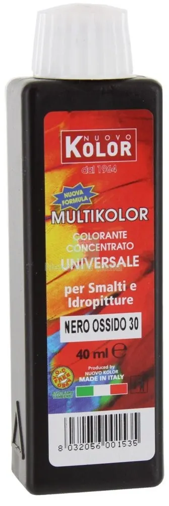 12PZ COLOR-ANTE UNIVERSALE ML.40 NERO OSSIDO 30RL — Decorativi e effetti — rif. FERX.74323