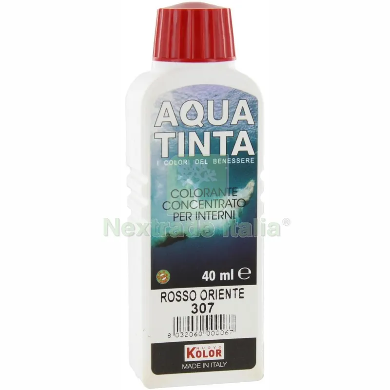 10PZ AQUATINTA PER INTERNI ML.40 307 ROSSO ORIENTE — Teli e film di protezione — rif. FERX.7443