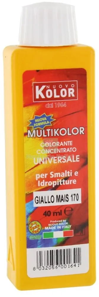 12PZ COLOR-ANTE UNIVERSALE ML.40 GIALLO MAIS 170R — Decorativi e effetti — rif. FERX.74488 12PZ COLOR-ANTE UNIVERSALE ML.40 GIALLO MAIS 170R — Decorativi e effetti — rif. FERX.74488