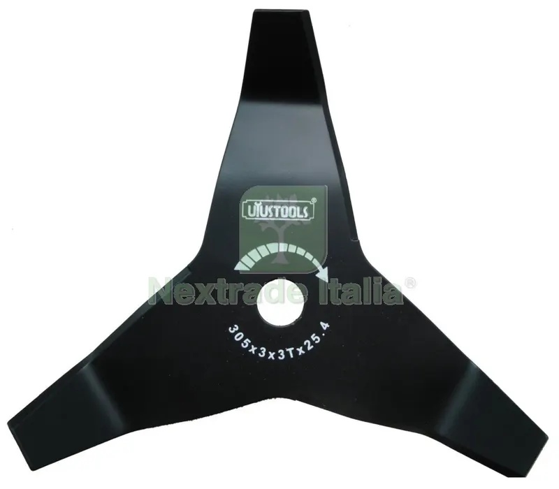 DISCO PER DECESPUGLIATORE 3 DENTI CON ALETTE MM 305X4,0 — Dischi e lame per decespugliatore — rif. FERX.74494