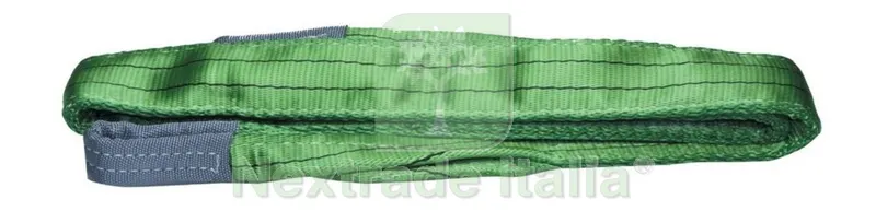 CINGHIA DI SOLLEVAMENTO MM.60 MT.4 2000 KG.VERDE — Funi, golfari e accessori sollevamento — rif. FERX.7482 CINGHIA DI SOLLEVAMENTO MM.60 MT.4 2000 KG.VERDE — Funi, golfari e accessori sollevamento — rif. FERX.7482