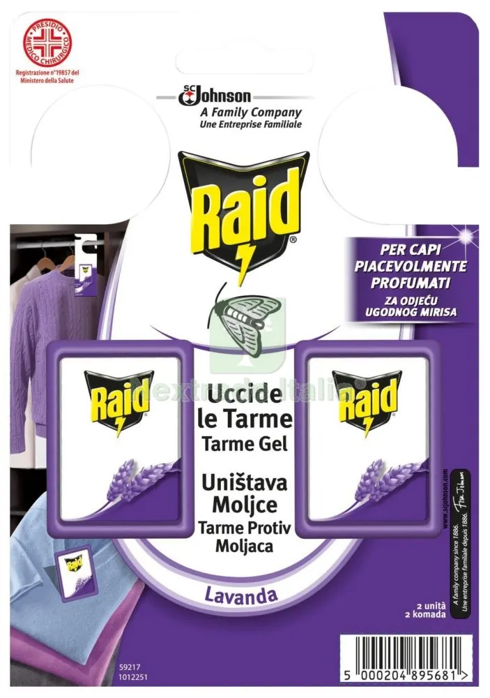 24CF Raid Tarme GEL Lavanda 2 PZ — Protezione piante e sementi — rif. FERX.7505