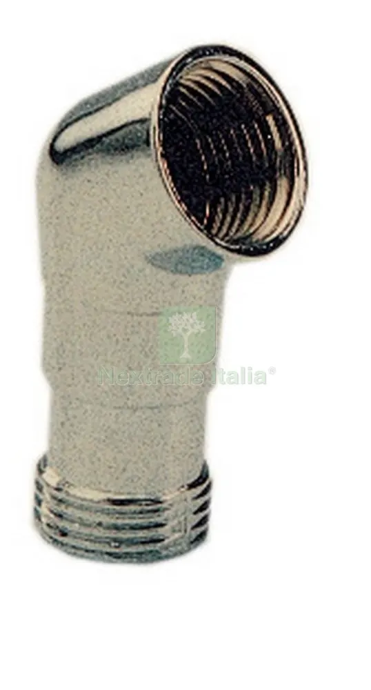 6PL PL CURVA CROMATA GR. 1/2X1/2 X DOCCETTA — Rubinetti e valvole — rif. FERX.75057
