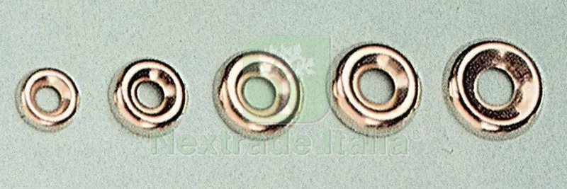 1000PZ ORLI SOTTOVITI IN ACCIAIO NICHELATO MM.10 — Viti — rif. FERX.7550