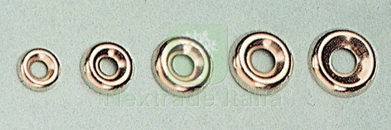 1000PZ ORLI SOTTOVITI IN ACCIAIO NICHELATO MM.12 — Viti — rif. FERX.7551 1000PZ ORLI SOTTOVITI IN ACCIAIO NICHELATO MM.12 — Viti — rif. FERX.7551