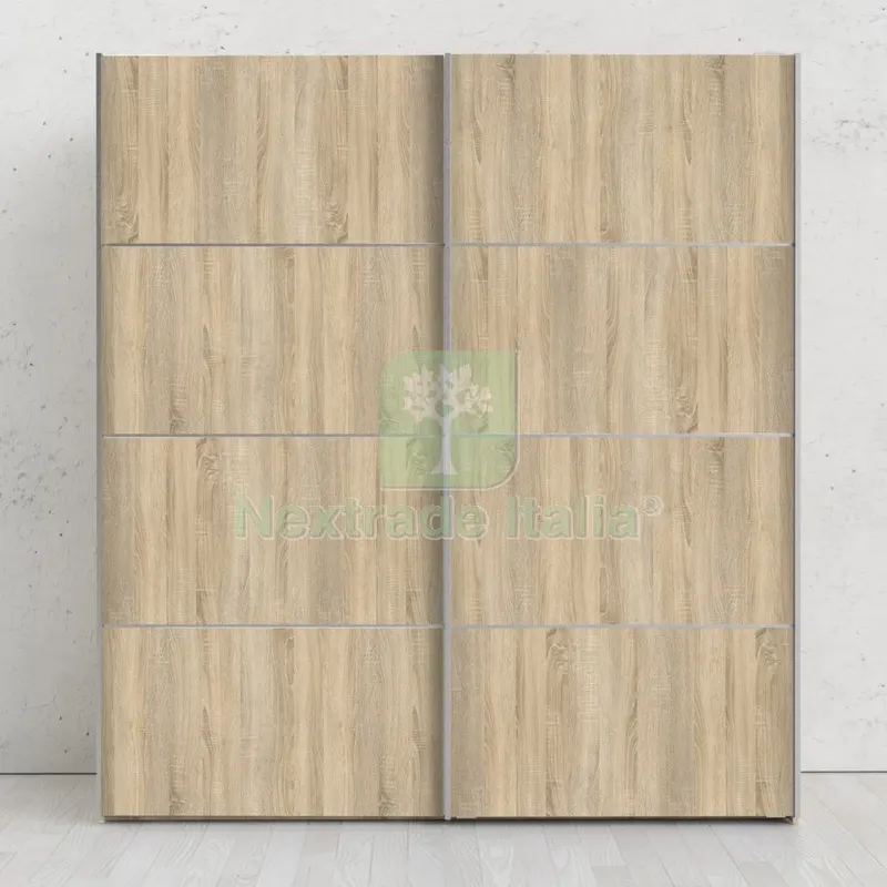 Kit Armadio Verona 2 Ante Scorrevoli Rovere CM.182 — Arredo — rif. FERX.7555