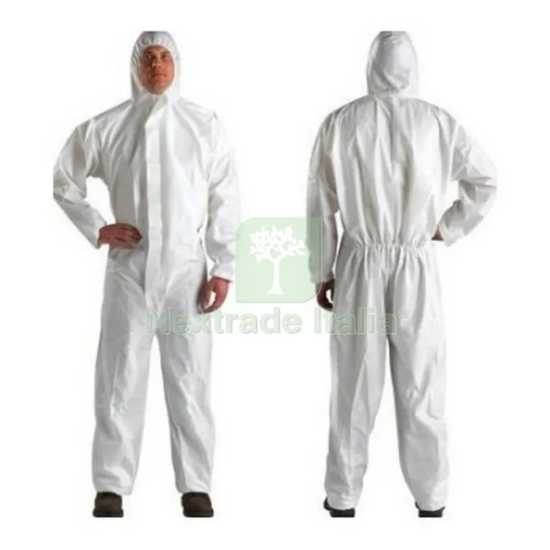 Tuta Monouso DPI CAT.III Tipo 5/6 CE-0624 TG.XXL Bianca — Protezioni corpo — rif. FERX.757