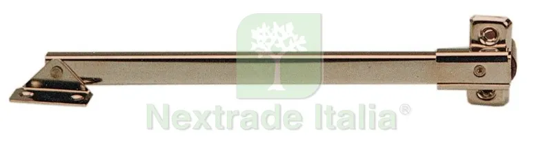 24PZ ASTA SNODATA A SCATTO OTTONE NICHELATO ART. 214 CM.20 — Ferramenta porte e finestre — rif. FERX.7584