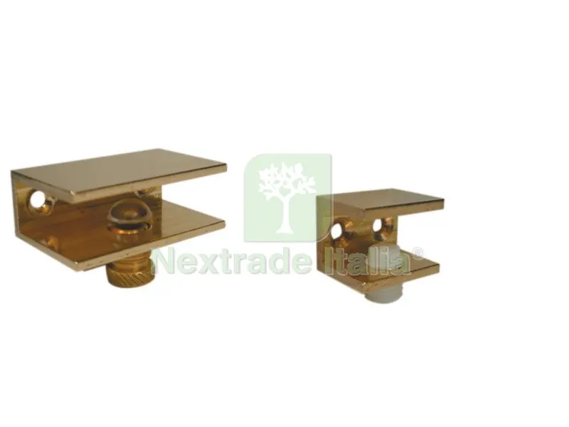 6BLISTER Reggimensole in Ottone Lucido MM. 25X30 (PZ.2) Spessore 10 MM — Arredo — rif. FERX.75914