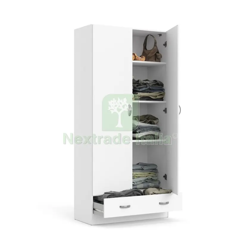 Kit Armadio Focus 2ANTE +1CASSETTO 79X35X170 Bianco — Arredo — rif. FERX.75950 Kit Armadio Focus 2ANTE +1CASSETTO 79X35X170 Bianco — Arredo — rif. FERX.75950