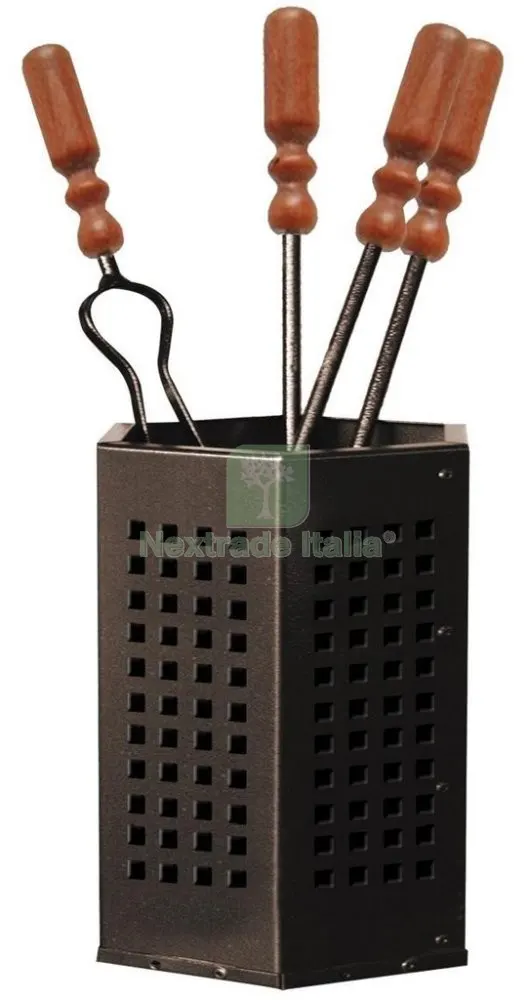 2PZ SET CAMINO BOX ACCIAIO — Stufe e camini — rif. FERX.7611