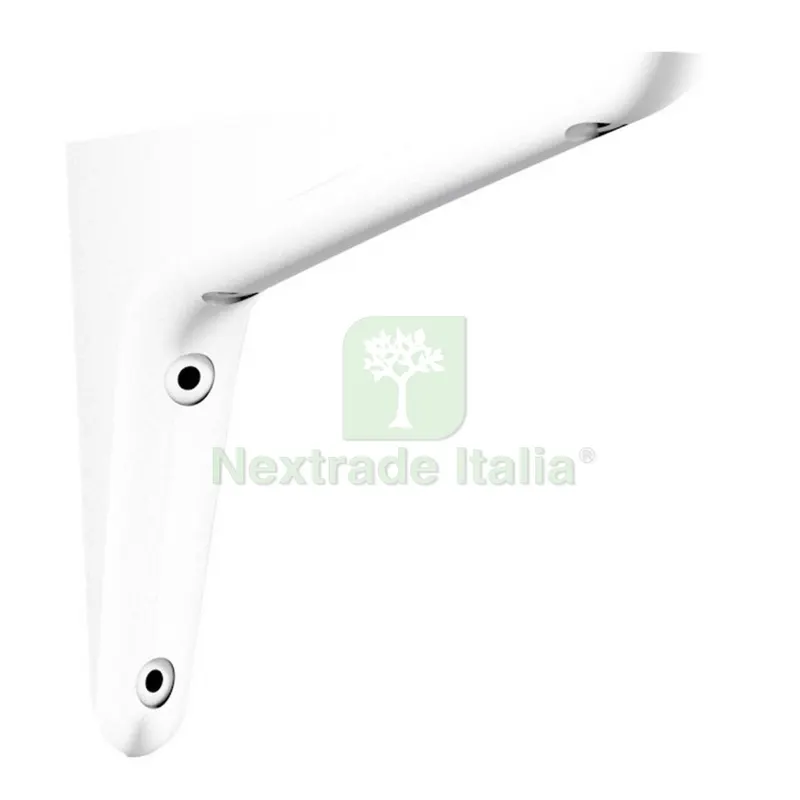 12PZ Reggimensola MOD.PICASSO 170 MM Bianco — Ferramenta per legno e mobili — rif. FERX.76459