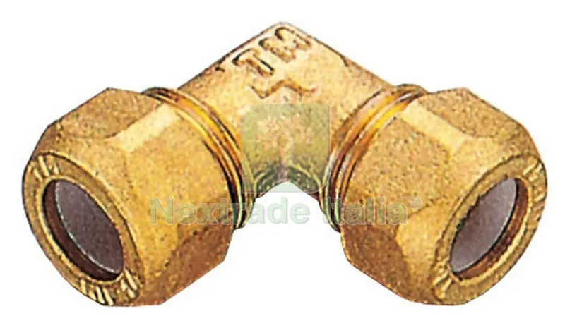 6PL PL Gomito in Ottone Doppio Bicono 10 Pesanti — Tubi e raccordi — rif. FERX.76609 6PL PL Gomito in Ottone Doppio Bicono 10 Pesanti — Tubi e raccordi — rif. FERX.76609
