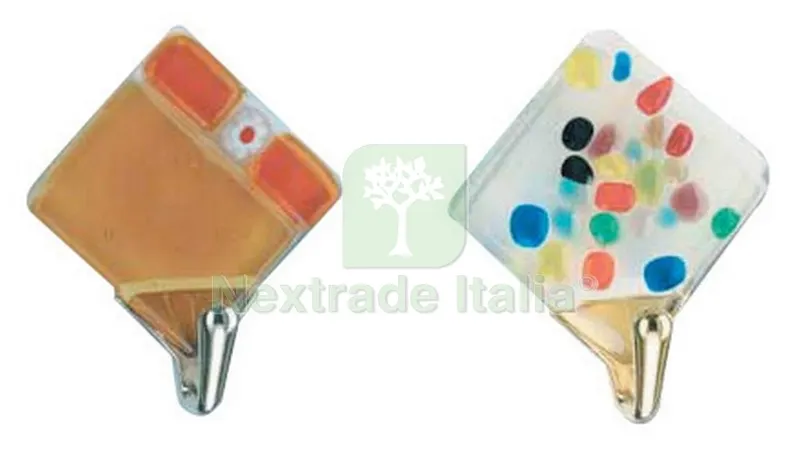 5BLISTER Blister Gancio Adesivo "murano 4X4" — Accessori bagno — rif. FERX.76664 5BLISTER Blister Gancio Adesivo "murano 4X4" — Accessori bagno — rif. FERX.76664