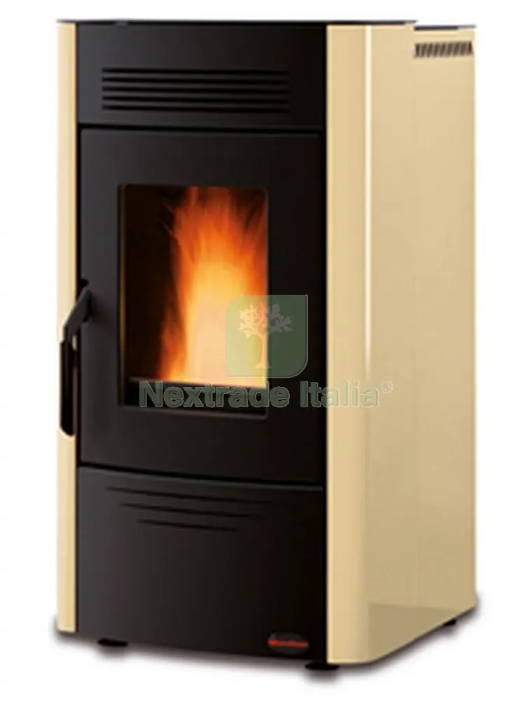 Stufa Pellet KW.7 Dorina Steel Pergamena — Stufe e camini — rif. FERX.7685 Stufa Pellet KW.7 Dorina Steel Pergamena — Stufe e camini — rif. FERX.7685