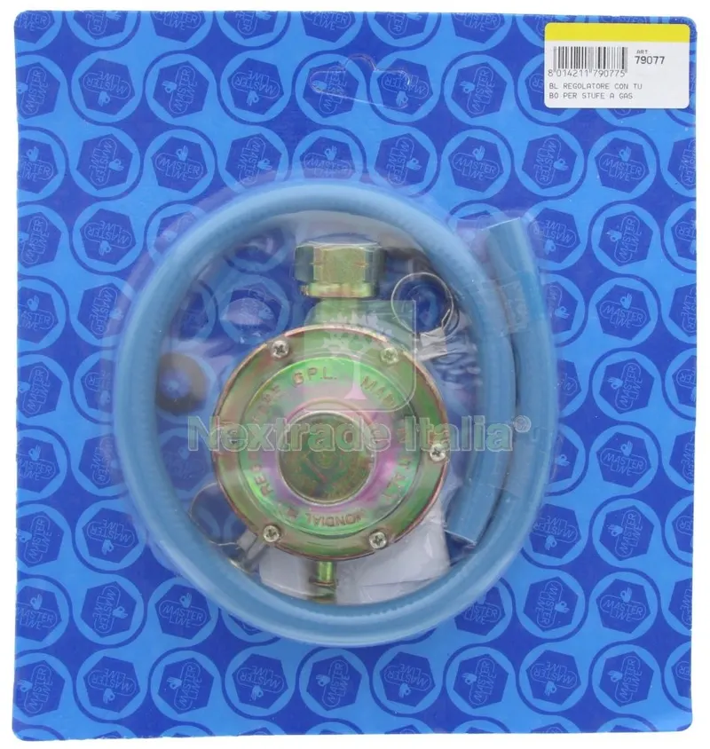 2BLISTER BLISTER REGOLATORE CON TUBO PER STUFA A GAS — Canne fumarie e fumisteria — rif. FERX.79077