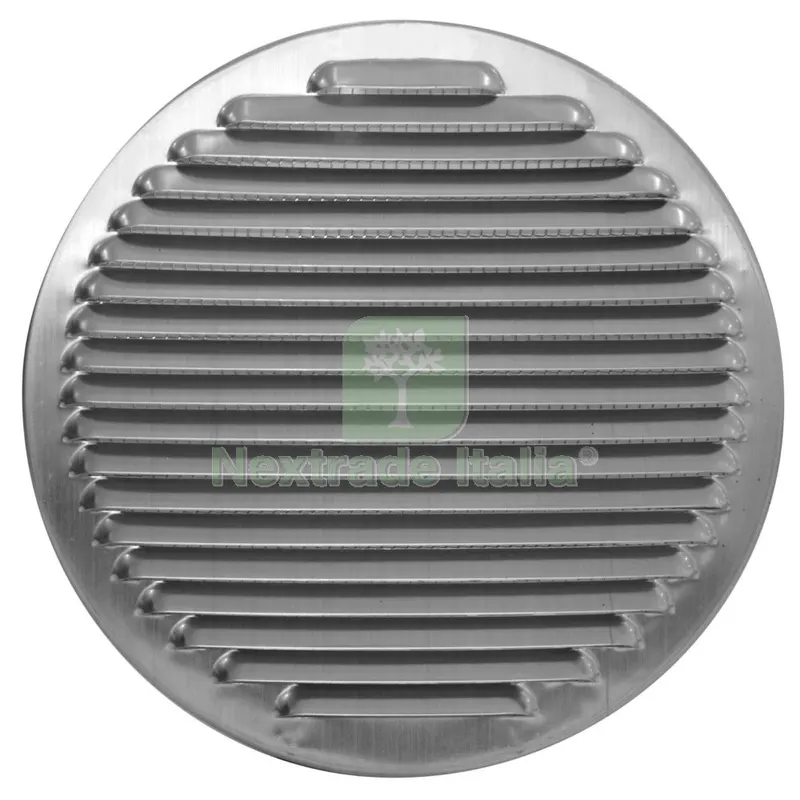 GRIGLIA AERAZIONE ALLUMINIO CON RETE DIAMETRO.MM.140 — Scarichi e sifoni — rif. FERX.791