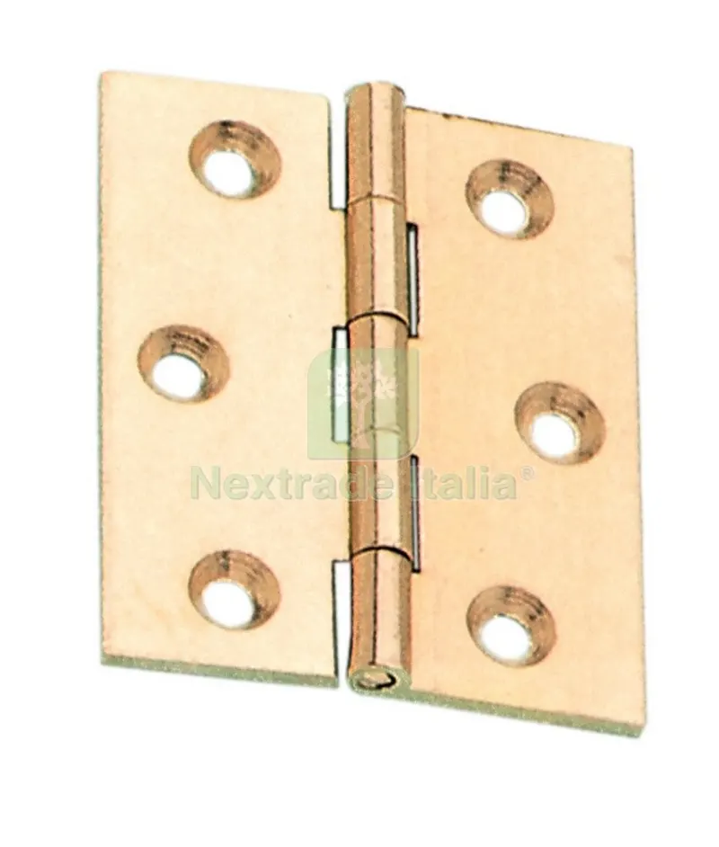 24PZ Cerniera Fresata Piana Oro Bronzato GR.60X50 — Cerniere e cardini — rif. FERX.7911 24PZ Cerniera Fresata Piana Oro Bronzato GR.60X50 — Cerniere e cardini — rif. FERX.7911