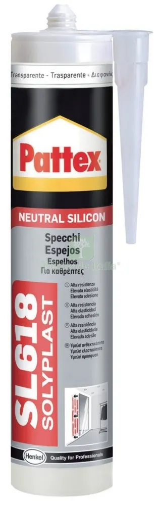 SILICONE PER SPECCHI TRASPARENTE SL618 ML.300 — Adesivi e sigillanti — rif. FERX.7987 SILICONE PER SPECCHI TRASPARENTE SL618 ML.300 — Adesivi e sigillanti — rif. FERX.7987