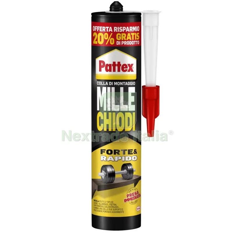 12PZ Pattex Millechiodi Original Cartuccia GR.400 — Chiodi e graffe — rif. FERX.7999