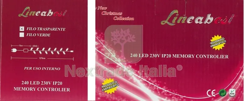 LED 240 Luci con Controller Rosso — Illuminazione — rif. FERX.8004