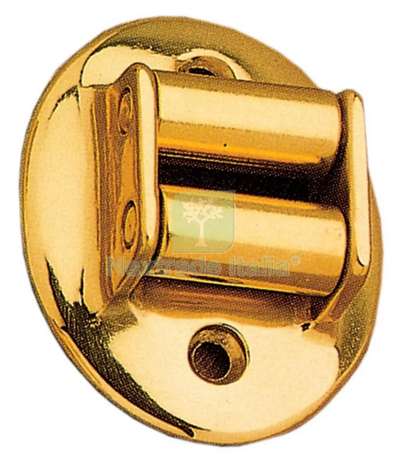 Blister Guidacinghia Ovale Ottone Cromo Satinato — Ferramenta per legno e mobili — rif. FERX.80121