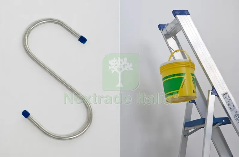 20PZ Gancio Zincato a "S" MM.170X120 ART. 4090 — Ferramenta porte e finestre — rif. FERX.8026