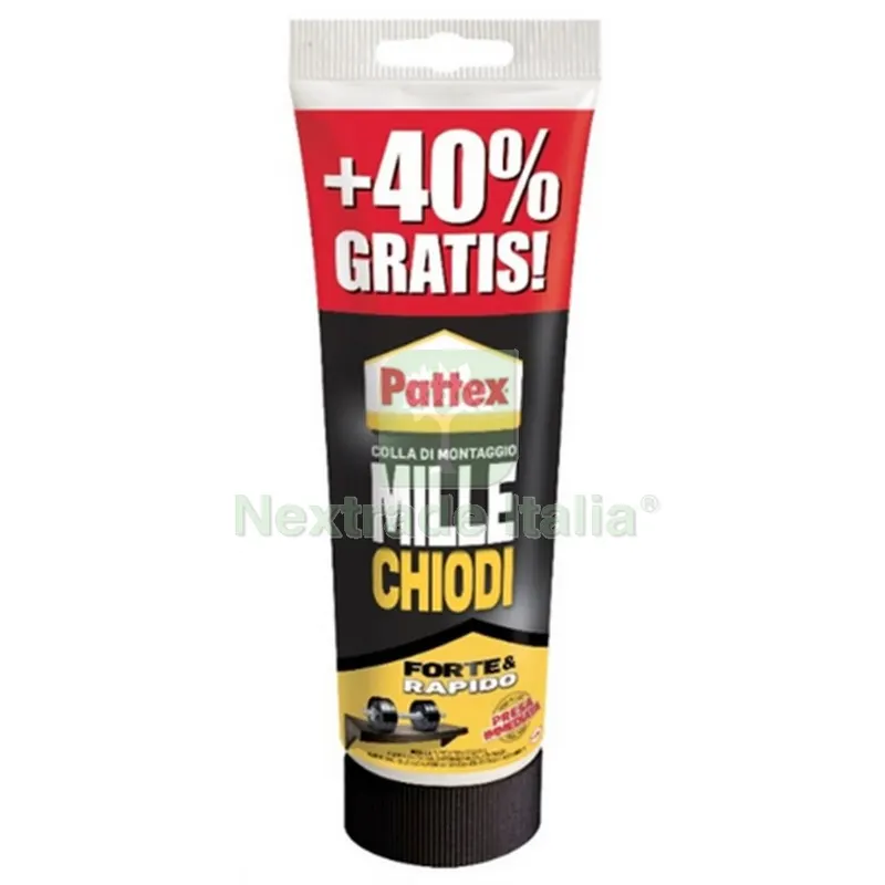 12PZ PATTEX MILLECHIODI ORIGINAL TUBO GR.250 — Chiodi e graffe — rif. FERX.8033 12PZ PATTEX MILLECHIODI ORIGINAL TUBO GR.250 — Chiodi e graffe — rif. FERX.8033