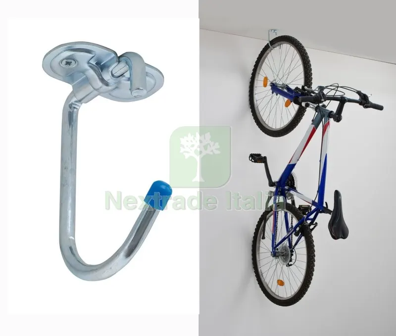10PZ GANCIO ZINCATO PER BICICLETTE MM.130 ART. 4120 — Ferramenta porte e finestre — rif. FERX.8039