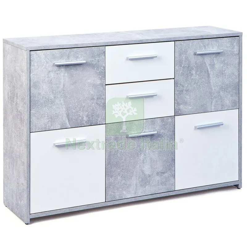 Credenza Flavius Laminato Bianco/Beton — Arredo — rif. FERX.8046