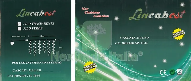 Cascata 210 LED Bianco x Esterni 300X100 — Illuminazione — rif. FERX.8065