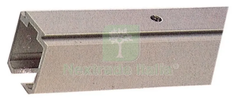 4MT BINARIO IN ALLUMINIO PER PORTE SCORREVOLI 4 M — Ferramenta porte e finestre — rif. FERX.8123