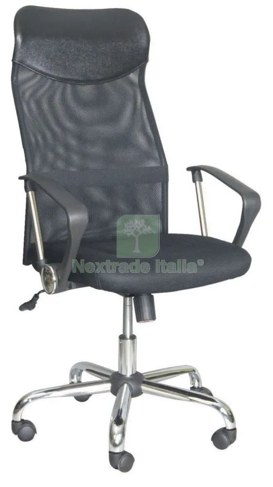 Poltrona Direzionale "SUN" Nero QZY-2501CX — Arredo — rif. FERX.8146