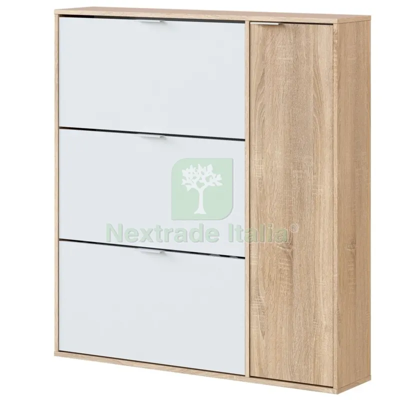 Kit Scarpiera 3 Ribalte +1 Anta Canadian/Bianco Artik — Arredo — rif. FERX.81546