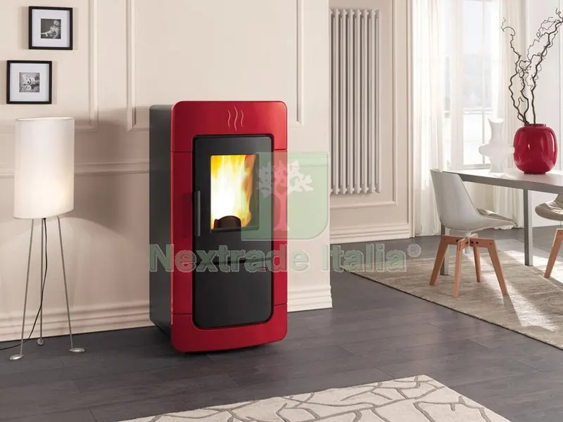 Stufa Pellet 30 KW Diadema ACS Idro Bordeaux — Stufe e camini — rif. FERX.8164