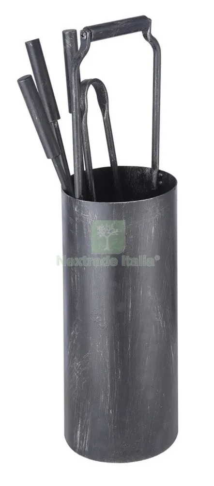 Set Camino "secchiello" Acciaio Verniciato — Stufe e camini — rif. FERX.8168