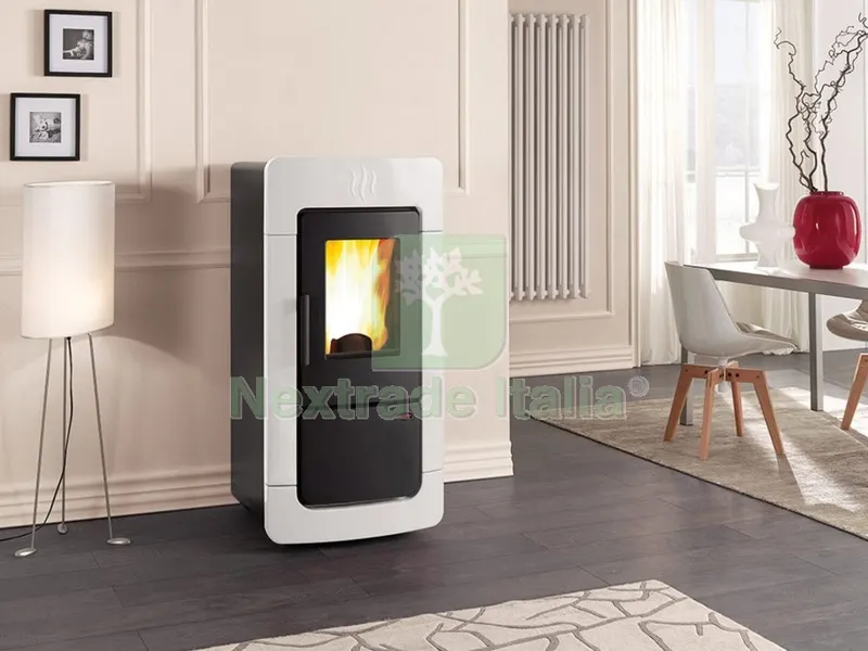 Stufa Pellet KW30 Diadema ACS Idro Bianca — Stufe e camini — rif. FERX.8172