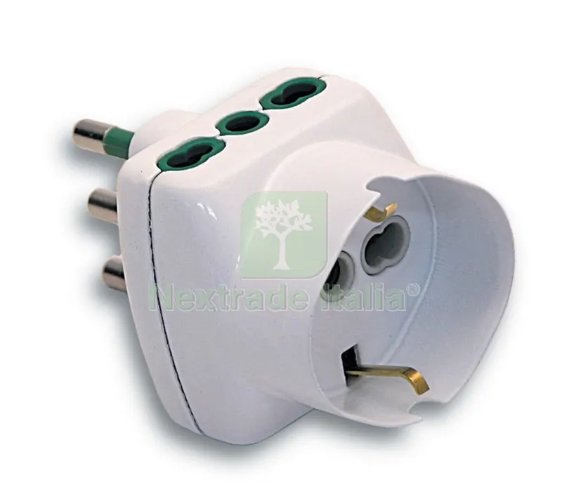 FME ART.87.240BL Adattatatore 16A+T 2 Bipasso Schuko — Illuminazione — rif. FERX.82