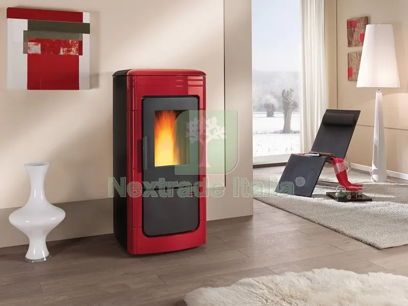 Stufa Pellet KW.25 Liliana Idro Bordeaux — Stufe e camini — rif. FERX.8206