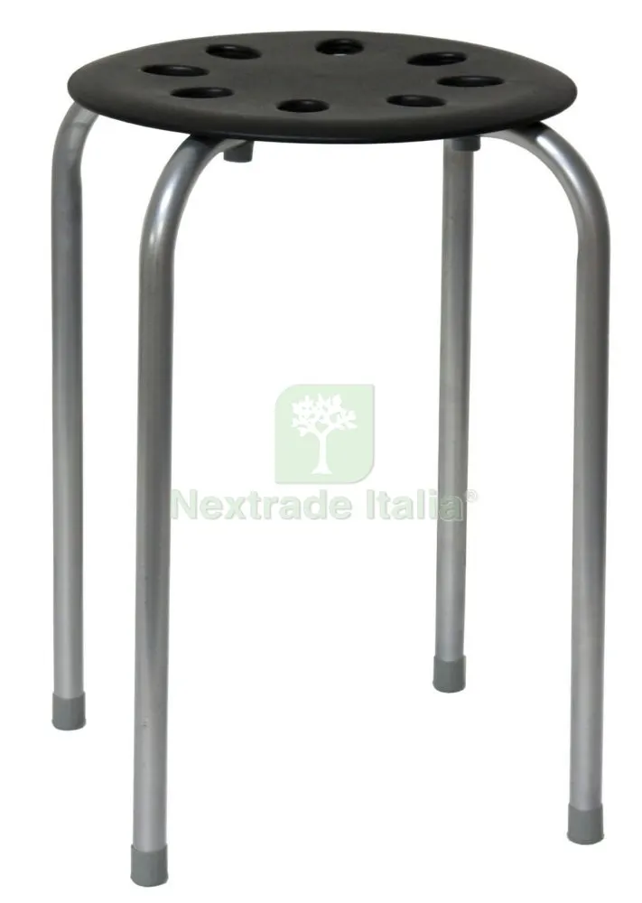 6PZ Sgabello MOD.DOLLINO Nero — Arredo — rif. FERX.82223 6PZ Sgabello MOD.DOLLINO Nero — Arredo — rif. FERX.82223