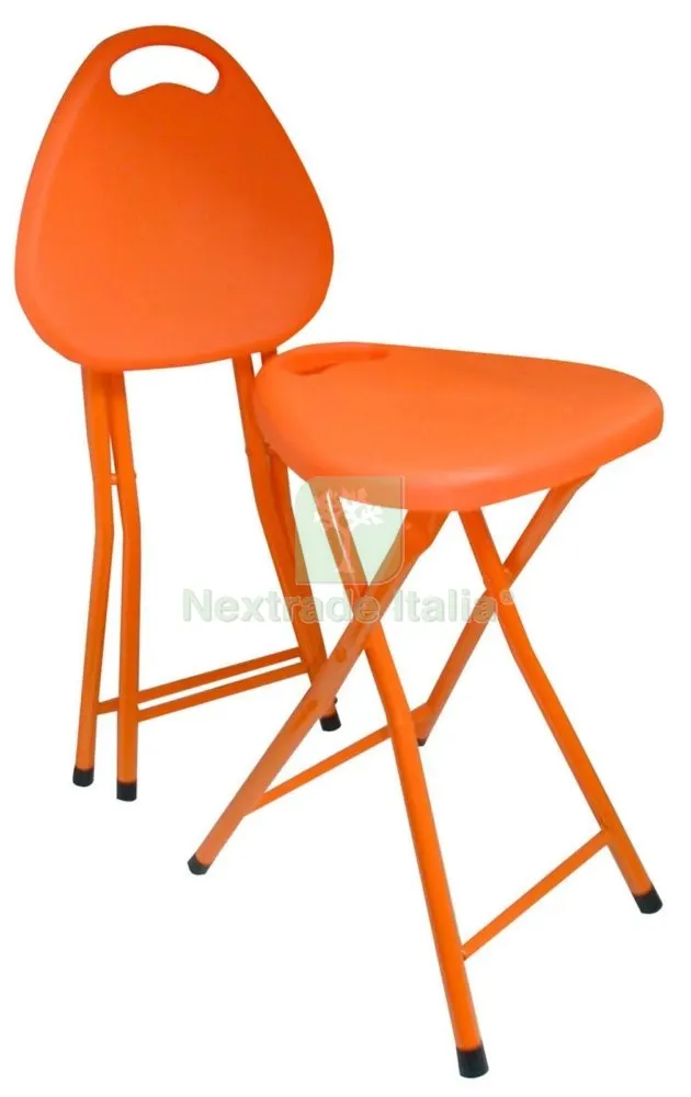 Sgabello Pieghevole Billo Arancio — Arredo — rif. FERX.82236
