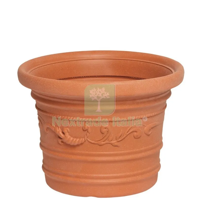 VASO PLASTICA FESTONATO D 35XH26 CM PRESTIGE — Vasi e fioriere — rif. FERX.82440