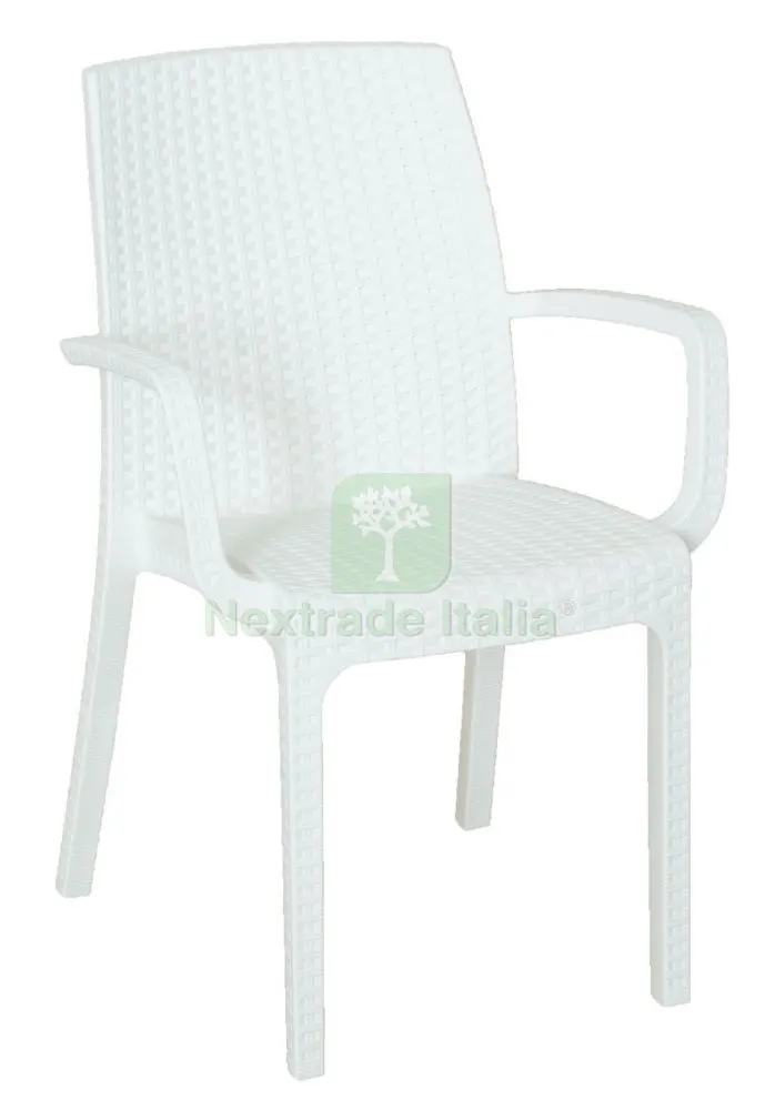 Poltrona Indiana CM 57X59X86H Bianca — Arredo — rif. FERX.82704 Poltrona Indiana CM 57X59X86H Bianca — Arredo — rif. FERX.82704