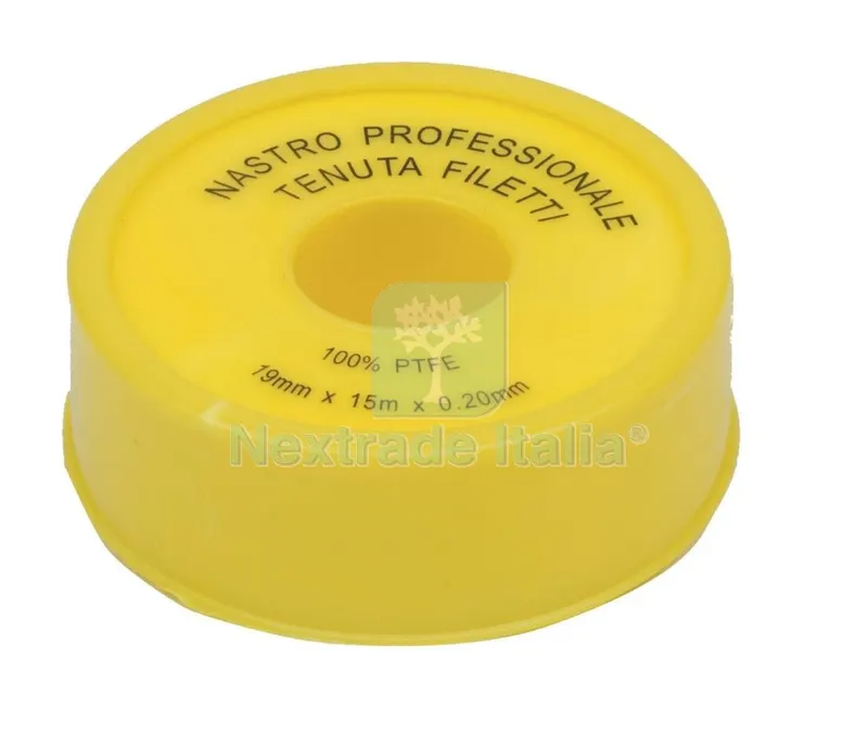 5PZ Teflon Professionale in Rotoli da MM. 19 x 15ML. — Guarnizioni e tenute — rif. FERX.8274 5PZ Teflon Professionale in Rotoli da MM. 19 x 15ML. — Guarnizioni e tenute — rif. FERX.8274