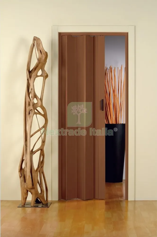 Porta a Soffietto con Maniglia CM 83X214 Colore Noce — Maniglie e pomelli — rif. FERX.82845