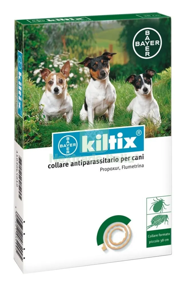 Bayer Kiltix Collare per Cane Piccolo — Fascette e collari — rif. FERX.82850 Bayer Kiltix Collare per Cane Piccolo — Fascette e collari — rif. FERX.82850