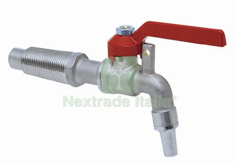 RUBINETTO X BOTTI SFERA CON PORTALUCCHETTO N. 5/MM.14 — Lucchetti e catene — rif. FERX.8300
