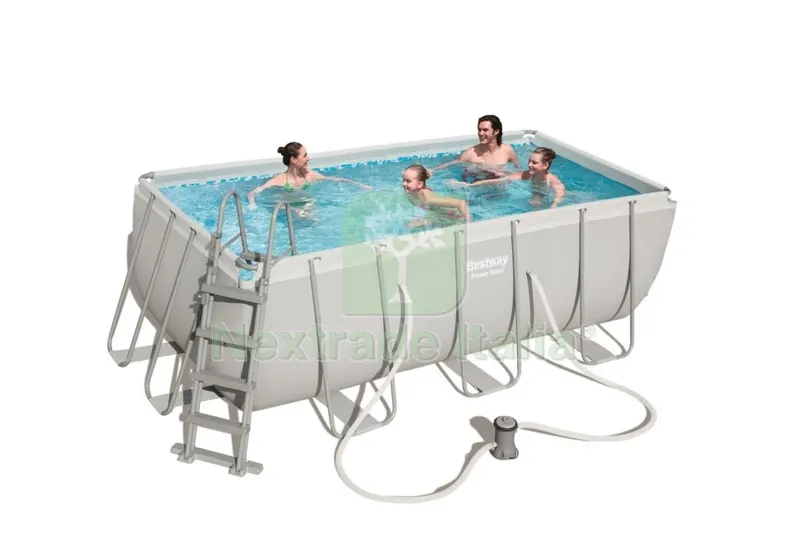 Piscina con Telaio Pompa e Scala 412X201XH122 CM 56456 — Tempo libero outdoor — rif. FERX.8325